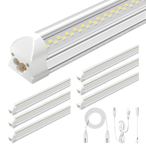 ELEKICO 6 Pack 50w 4ft Led Shop Light